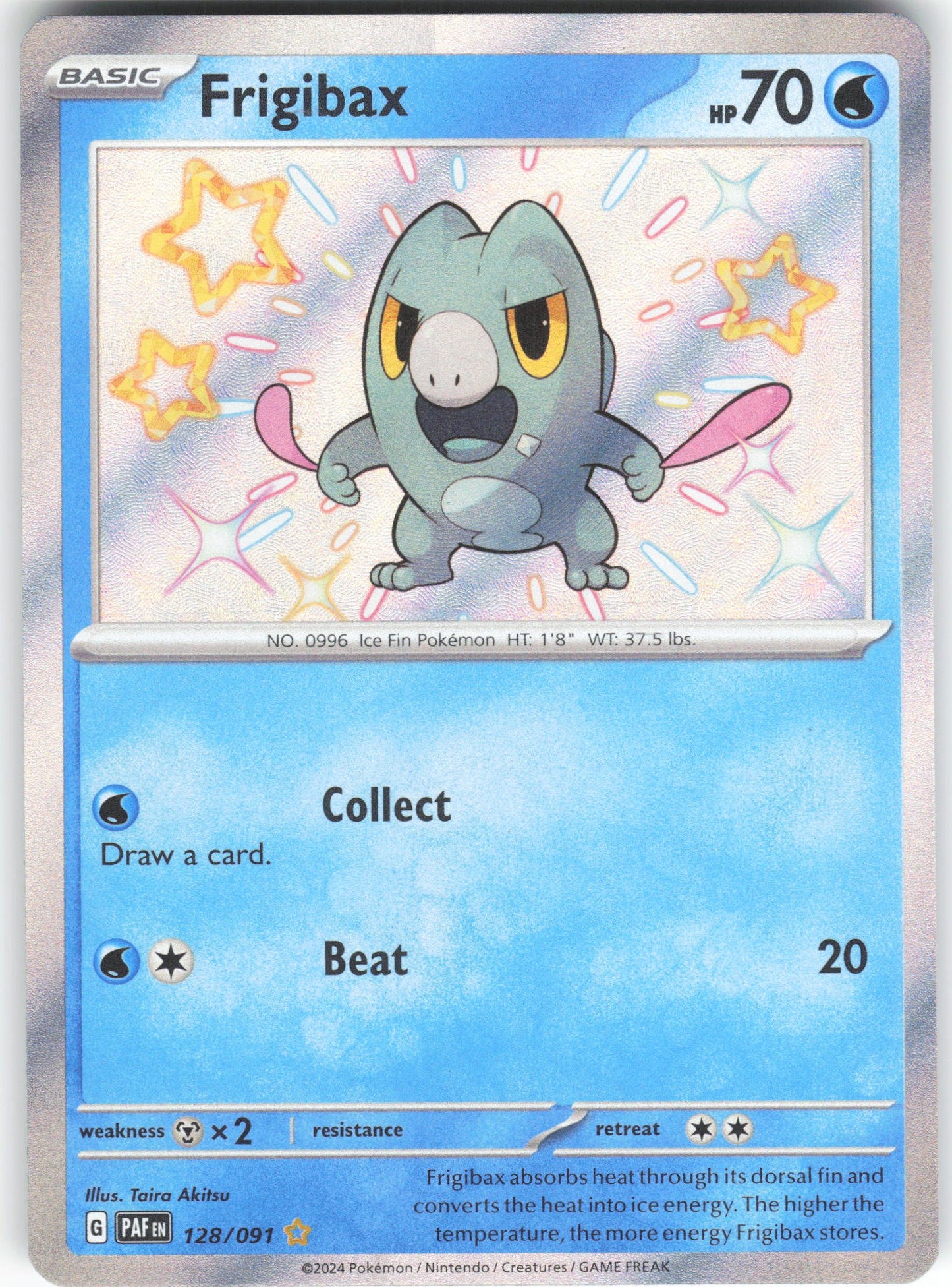 Frigibax - Shiny Rare SV: Paldean Fates 128/091 NM