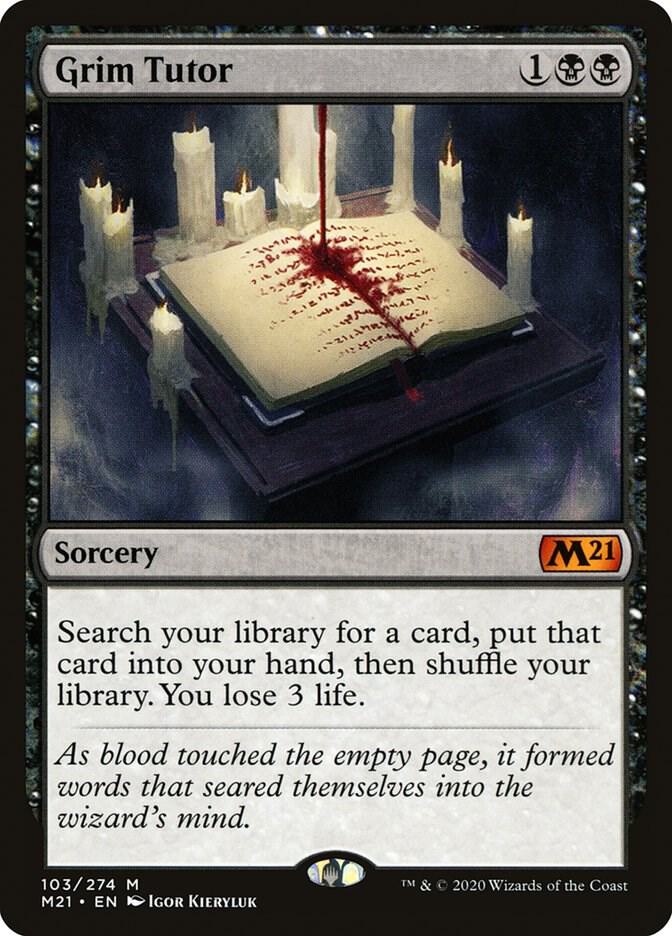 Grim Tutor 103 Mythic Core Set 2021 NM/M