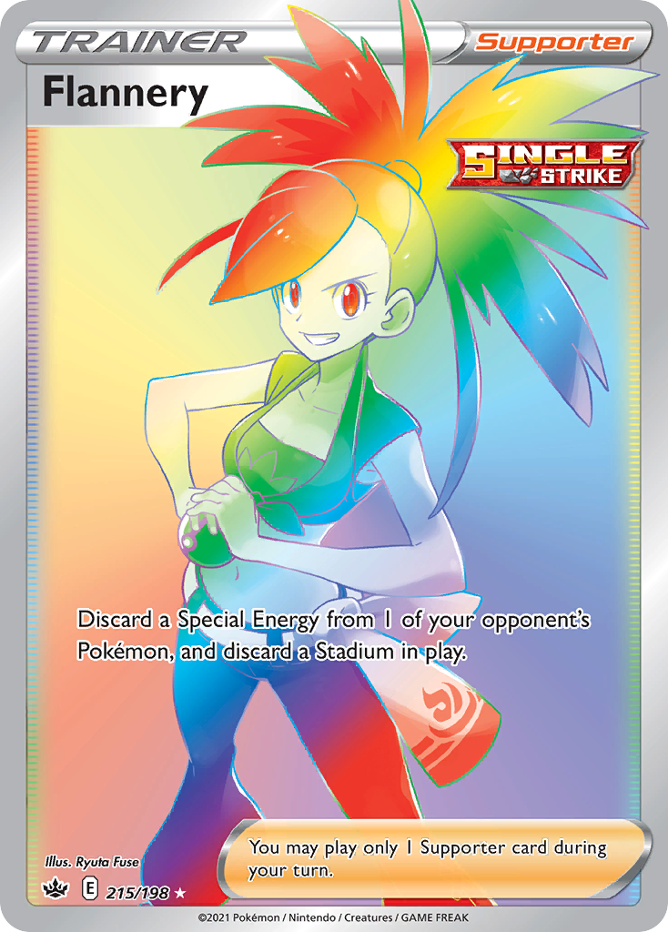 Flannery 215/198 Rainbow Rare Chilling Reign NM/M