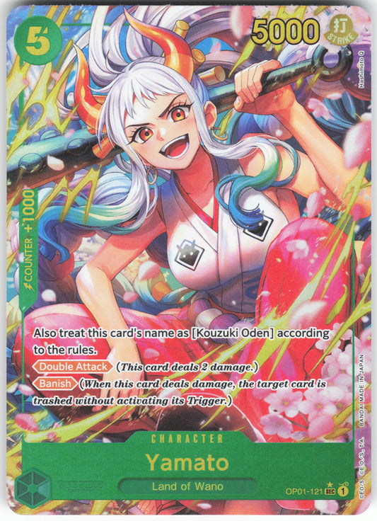 Yamato () (Alternate Art) SEC Premium Booster -The Best- OP01-121 NM