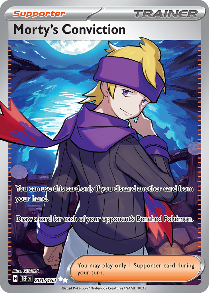 Morty's Conviction 201/162 Ultra Rare Temporal Forces NM/M