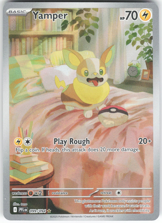 Yamper - Illustration Rare ME02: Phantasmal Flames 099/094 NM