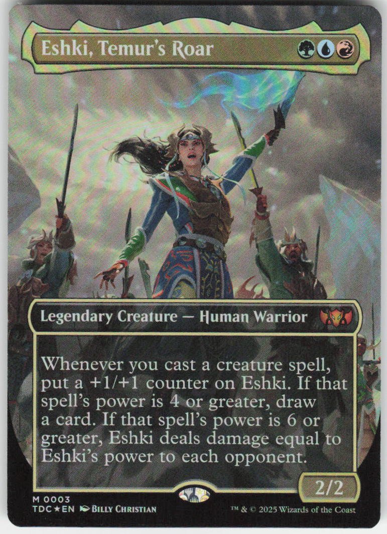 Eshki, Temur's Roar (Borderless Foil) M Commander: Tarkir: Dragonstorm 3 NM