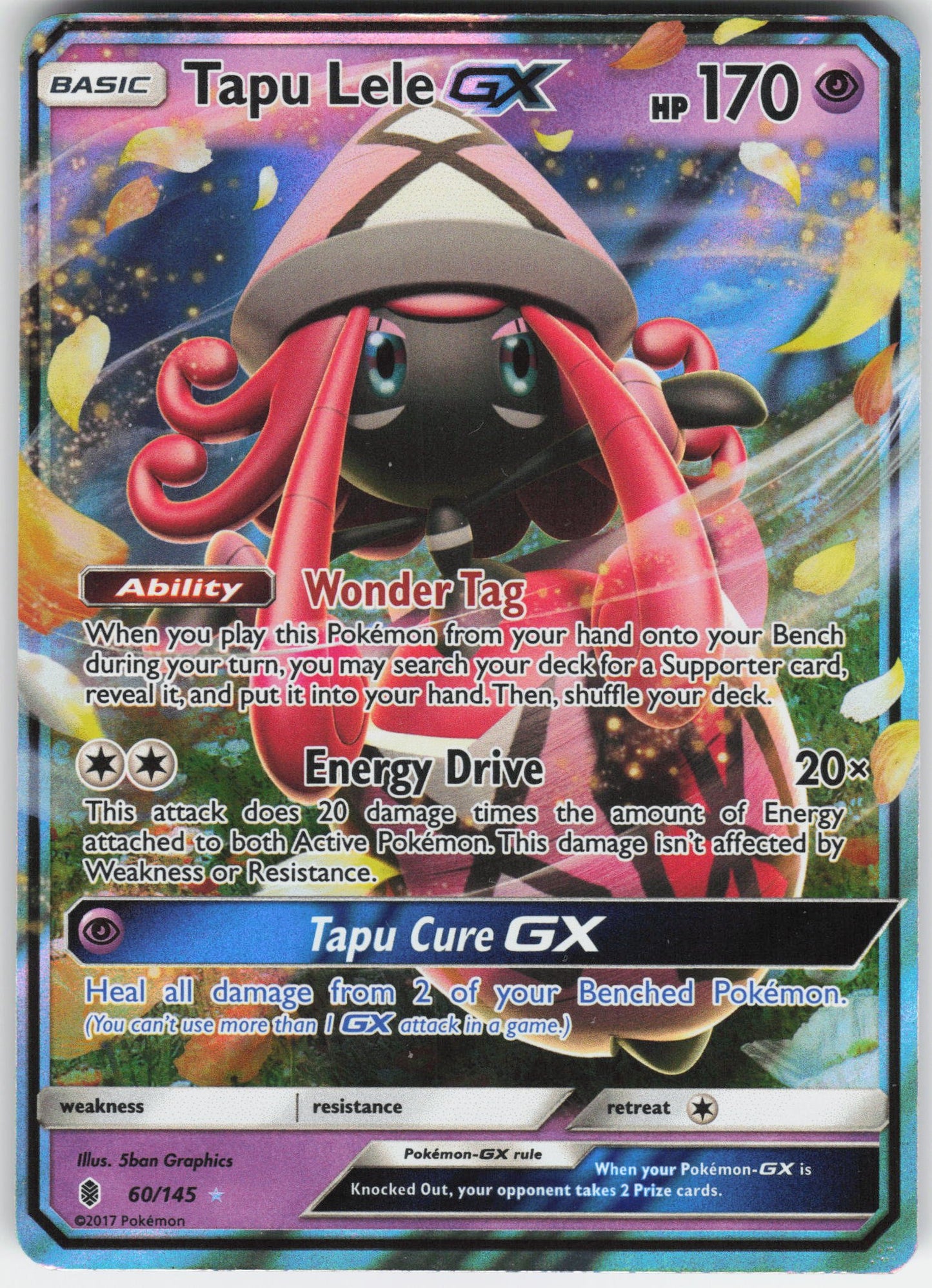 Tapu Lele GX Ultra Rare SM - Guardians Rising 60/145 NM