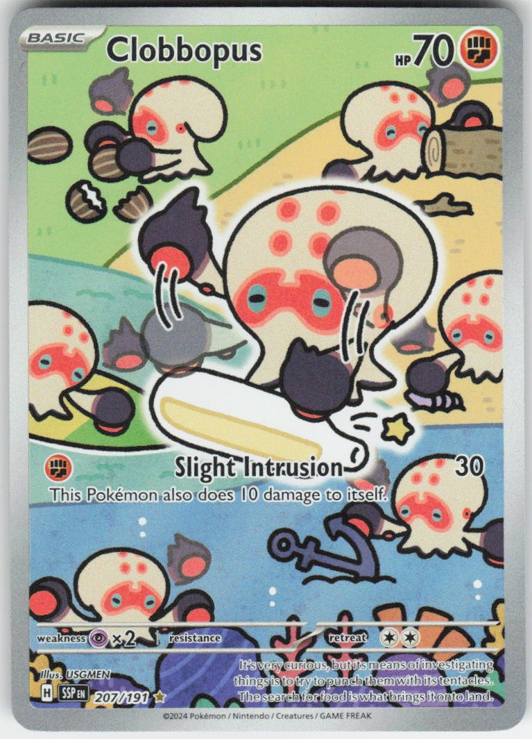 Clobbopus - Illustration Rare SV08: Surging Sparks 207/191 NM