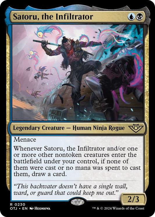 Satoru, the Infiltrator 230 Rare Outlaws of Thunder Junction NM/M