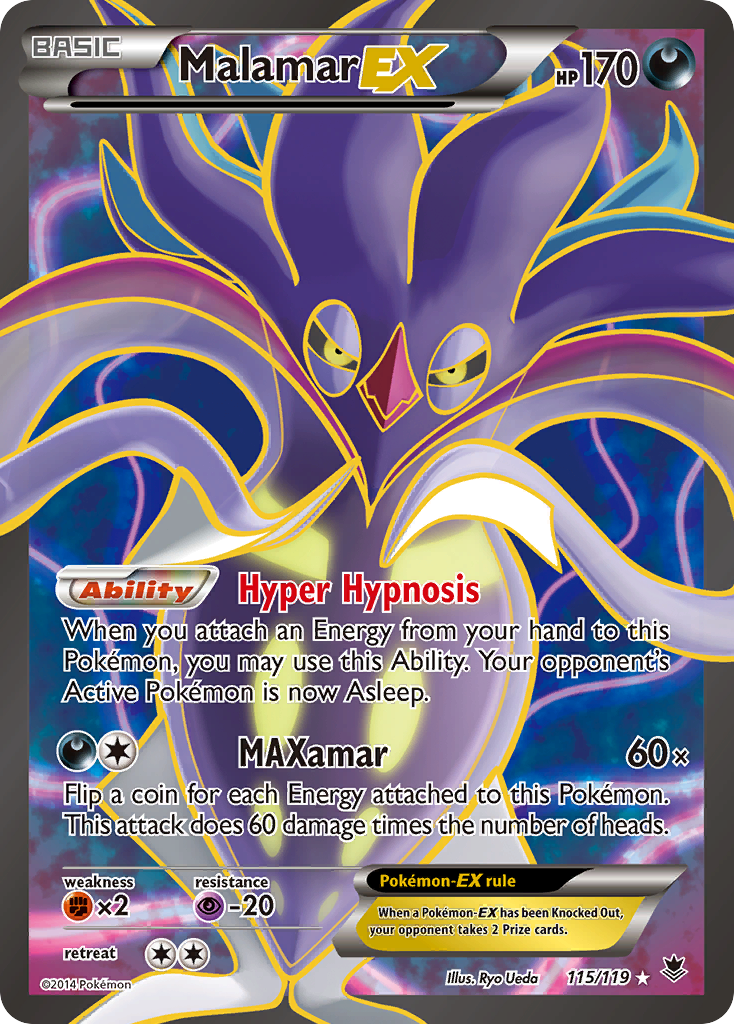 Malamar EX 115/119 Ultra Rare Phantom Forces NM/M