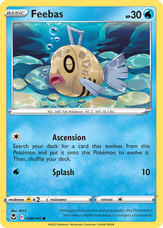 Feebas 039/195 Common Silver Tempest NM/LP