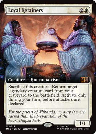 Loyal Retainers (Extended Art) 313 Mythic Commander: Marvel Super Heroes NM/M