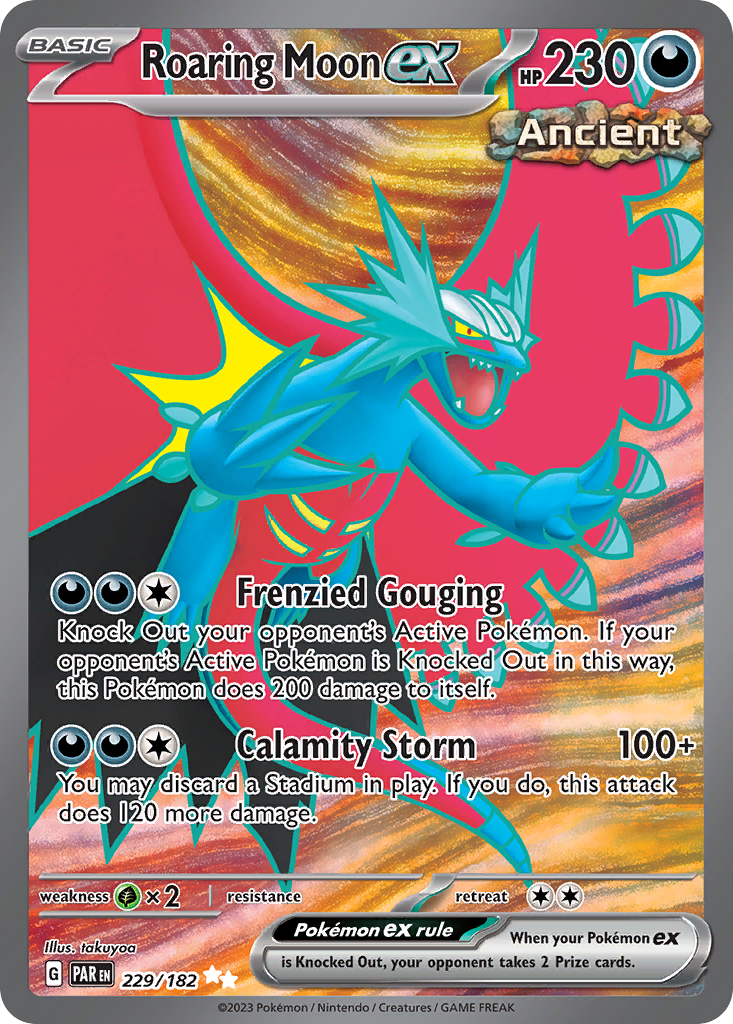 Roaring Moon ex 229/182 Ultra Rare Paradox Rift NM/M