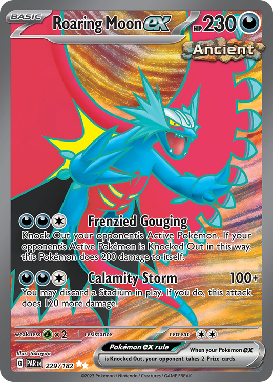 Roaring Moon ex 229/182 Ultra Rare Paradox Rift NM/M
