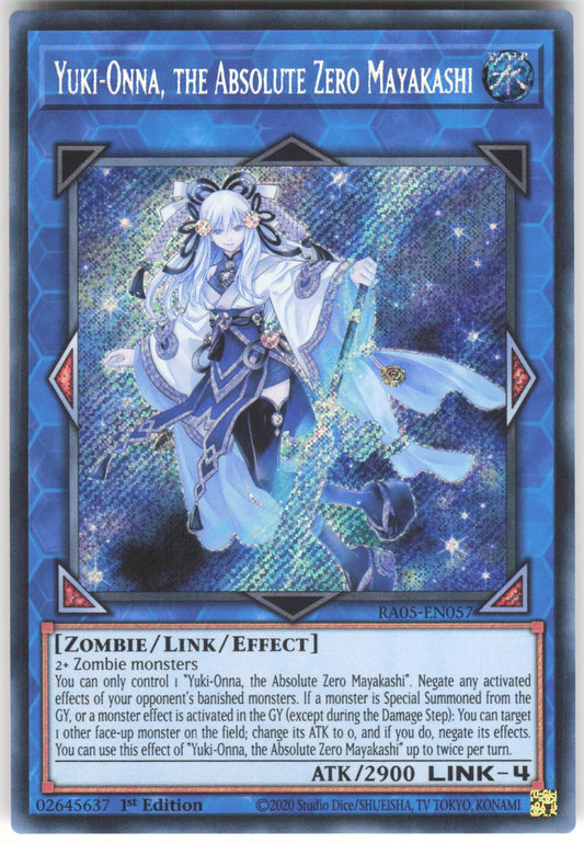 Yuki-Onna, the Absolute Zero Mayakashi (Secret Rare) Secret Rare Rarity Collection 5 RA05-EN057 NM