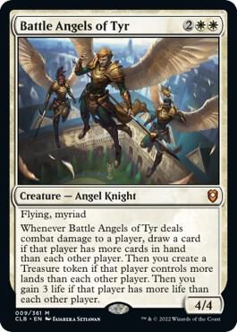 Battle Angels of Tyr 9 Mythic Commander Legends: Battle for Baldur's Gate NM/M
