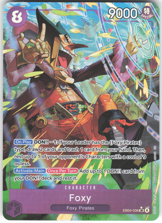 Foxy (Alternate Art) SR The Azure Sea's Seven EB04-036 NM