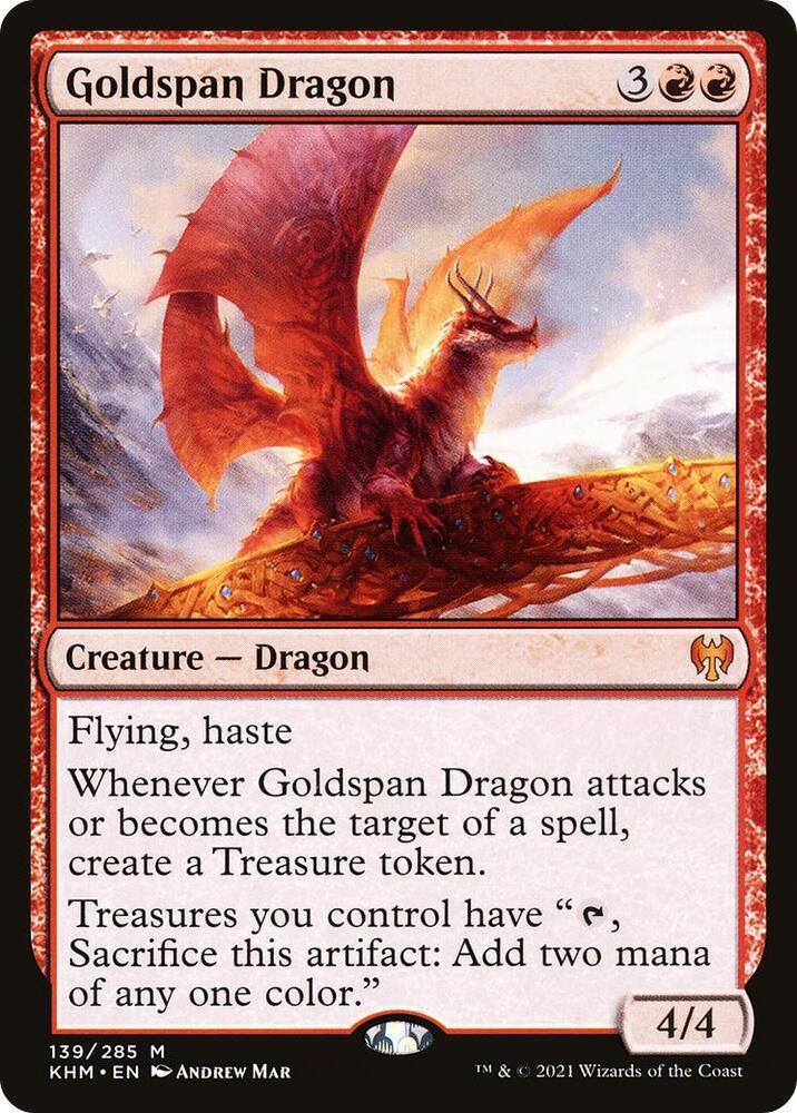 Goldspan Dragon 139 Mythic Kaldheim NM/M