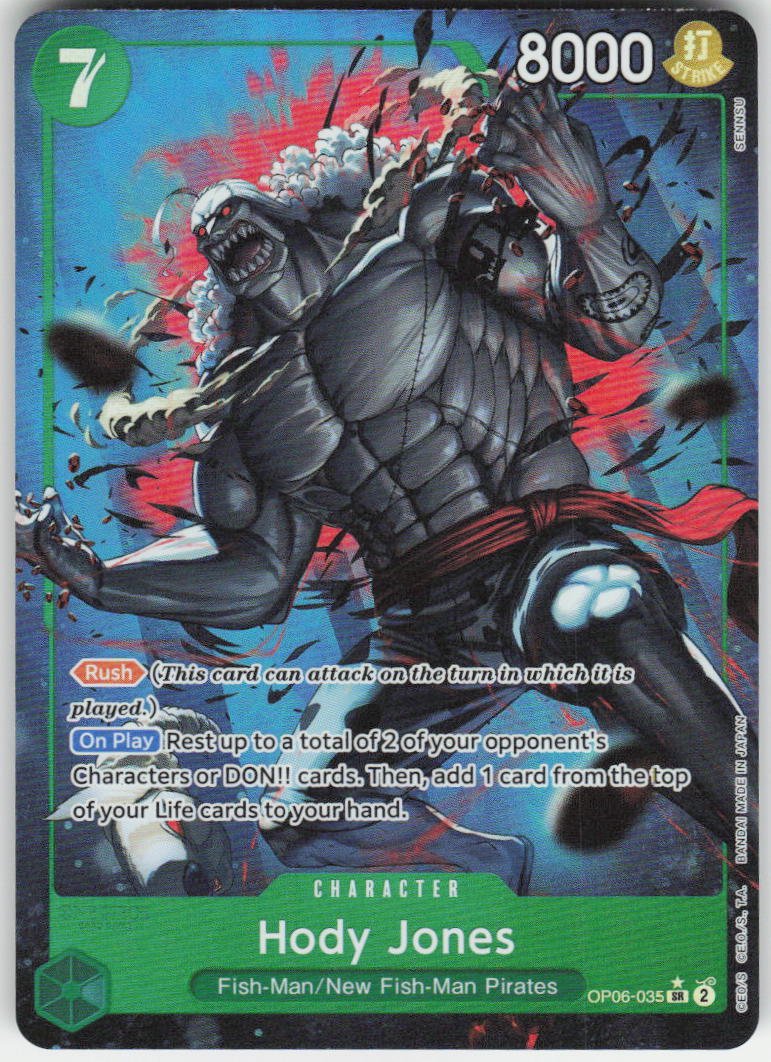 Hody Jones (Alternate Art) SR Premium Booster -The Best- OP06-035 NM