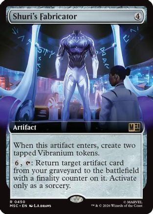 Shuri's Fabricator (Extended Art) 450 Rare Commander: Marvel Super Heroes NM/M