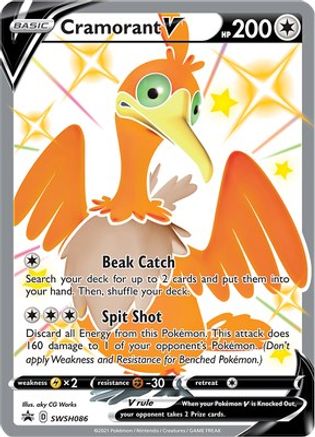 Cramorant V SWSH086 Promo Sword & Shield Promo Holo NM/M