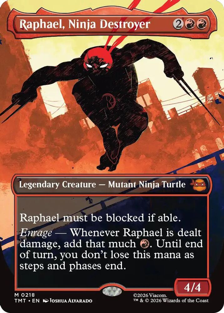 Raphael, Ninja Destroyer (Borderless) 0218 Teenage Mutant Ninja Turtles NM/M