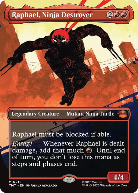 Raphael, Ninja Destroyer (Borderless) 0218 Teenage Mutant Ninja Turtles NM/M