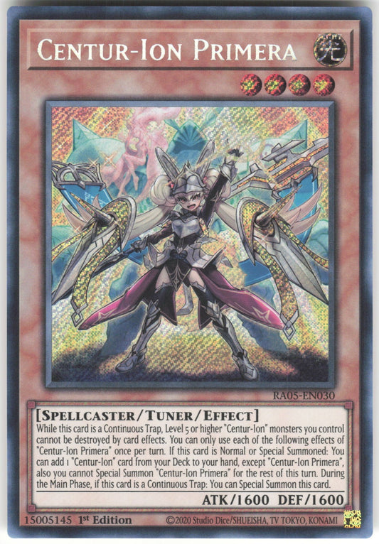 Centur-Ion Primera (Secret Rare) Secret Rare Rarity Collection 5 RA05-EN030 NM