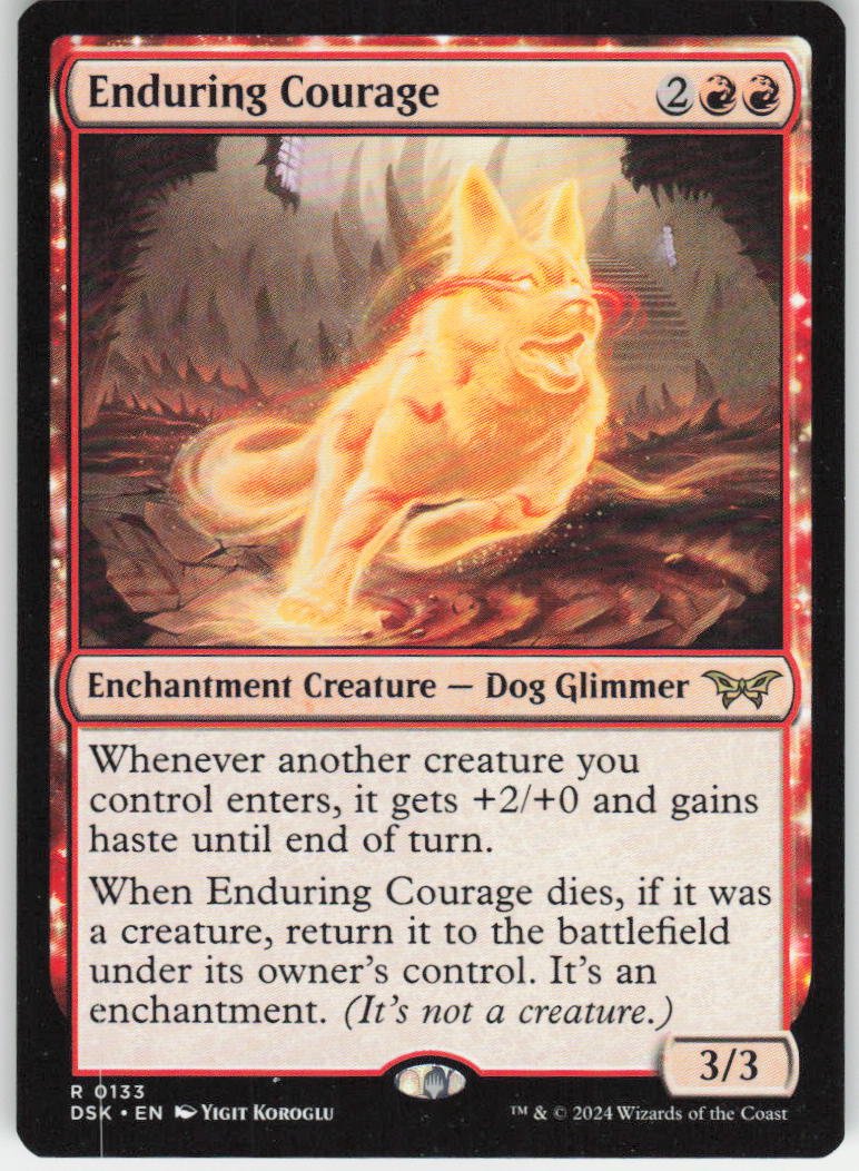 Enduring Courage R Duskmourn: House of Horror 133 NM