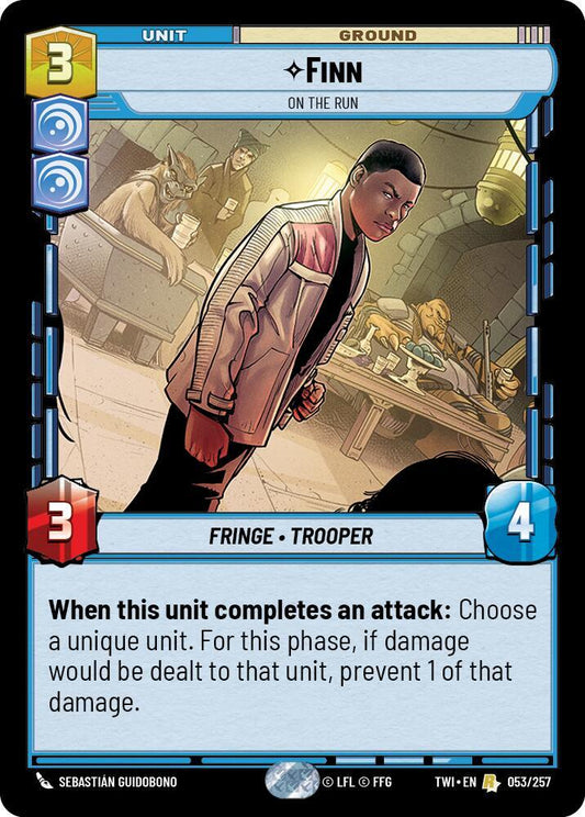Finn - On the Run 053/257 Rare Foil Twilight of the Republic NM/M