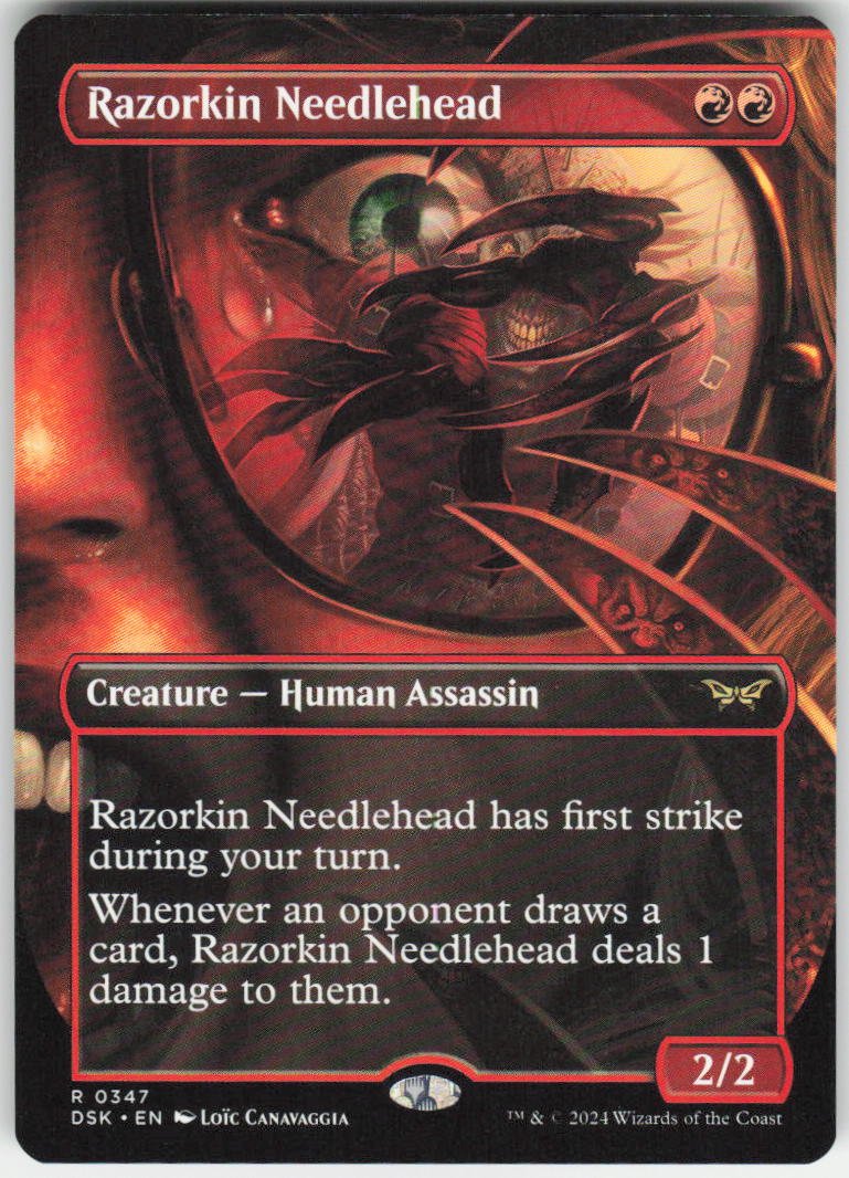 Razorkin Needlehead (Borderless) R Duskmourn: House of Horror 347 NM