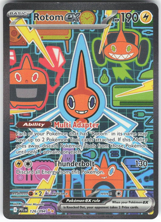 Rotom ex - Special Illustration Rare ME02: Phantasmal Flames 126/094 NM