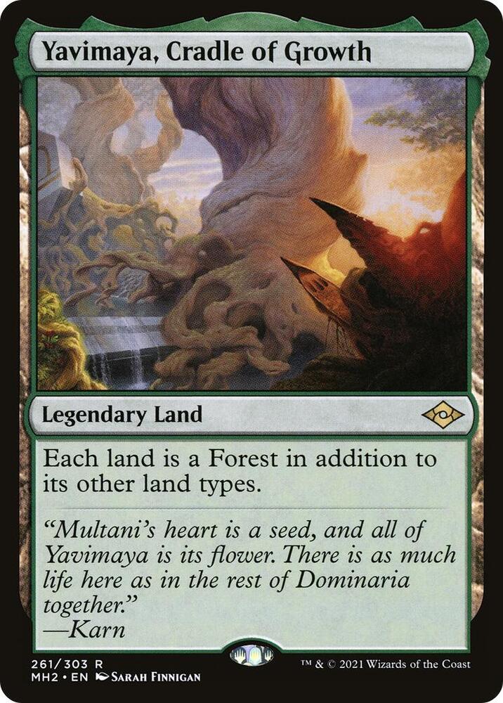 Yavimaya, Cradle of Growth 261 Rare Modern Horizons 2 NM/M