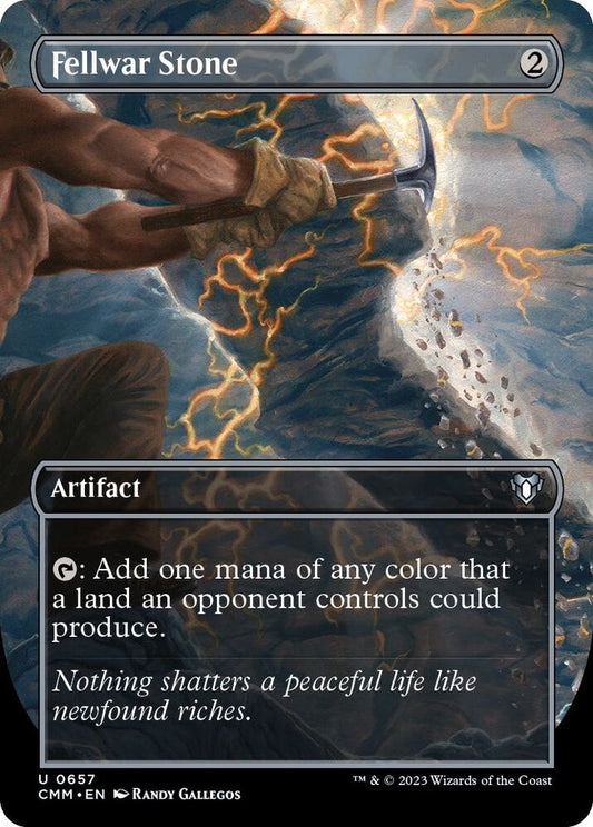 Fellwar Stone (Borderless) 657 Uncommon Commander Masters NM/M