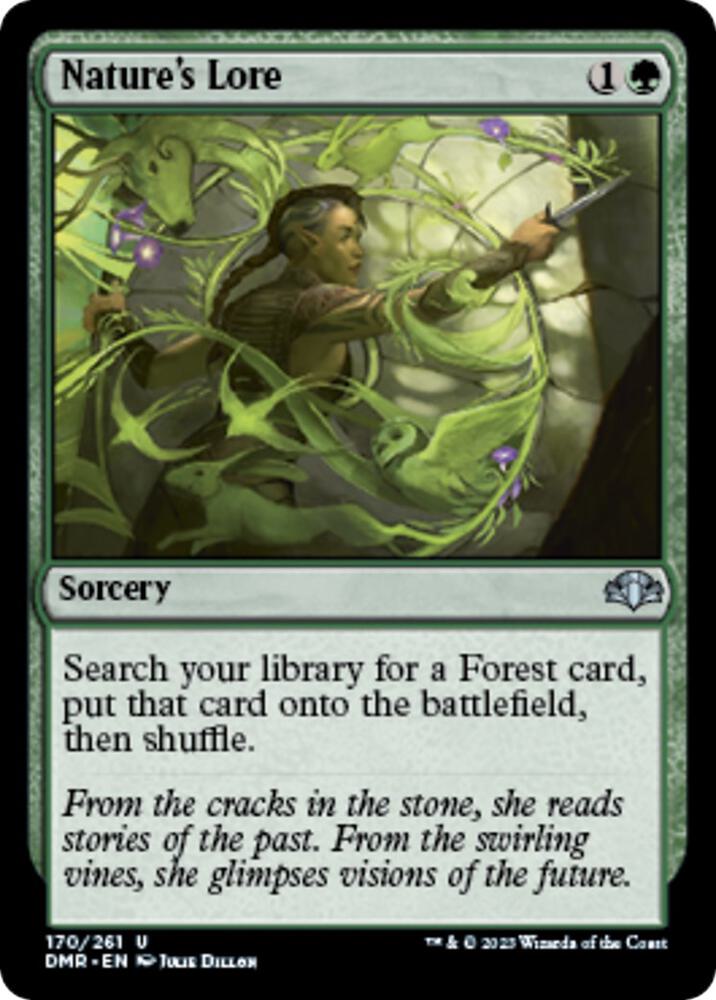 Nature's Lore 170 Foil Uncommon Dominaria Remastered NM/M