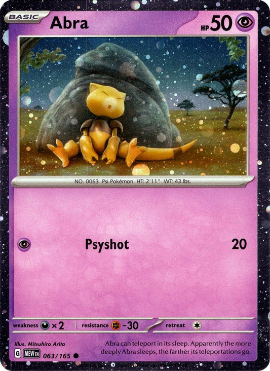 Abra (Cosmos Holo) 063/165 Promo Miscellaneous Cards & Products NM/M