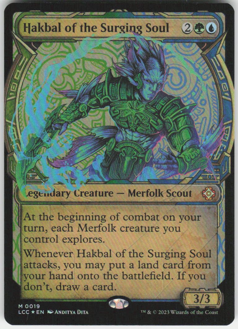 Hakbal of the Surging Soul (Showcase Foil) M Commander: The Lost Caverns of Ixalan 19 NM
