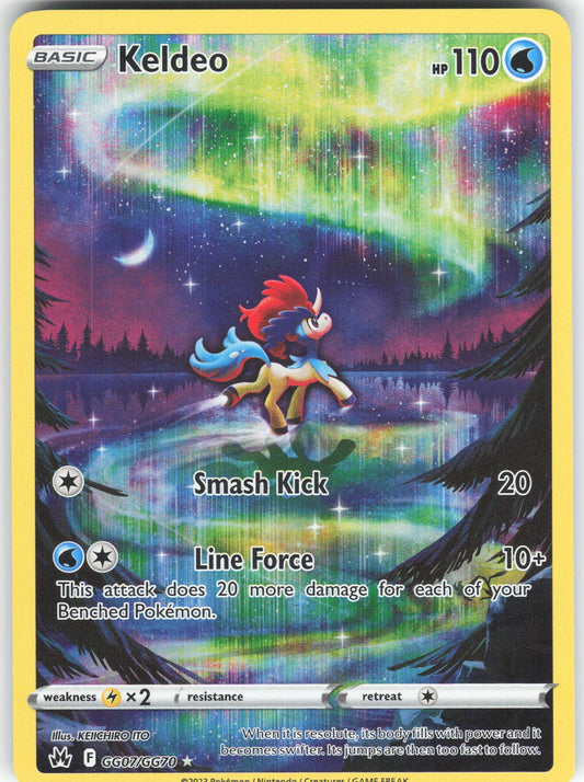 Keldeo Ultra Rare Crown Zenith: Galarian Gallery GG07/GG70 NM