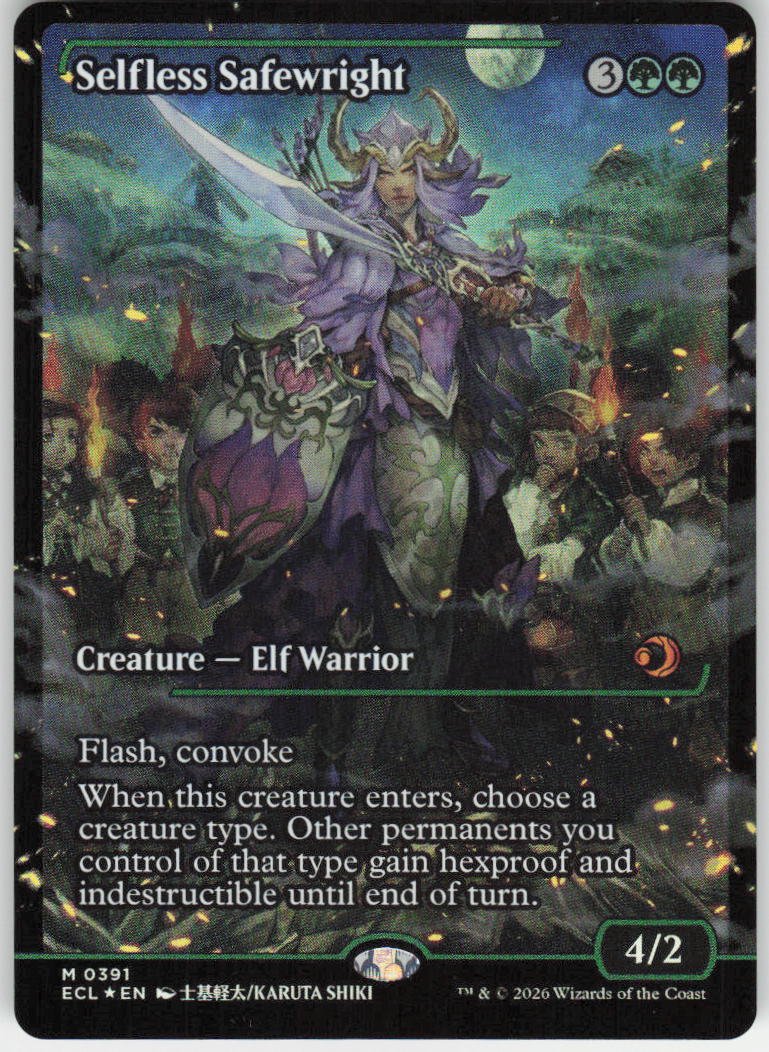Selfless Safewright (Showcase Foil) M Lorwyn Eclipsed 391 NM