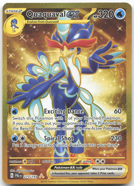 Quaquaval ex - Hyper Rare SV02: Paldea Evolved 273/193 NM