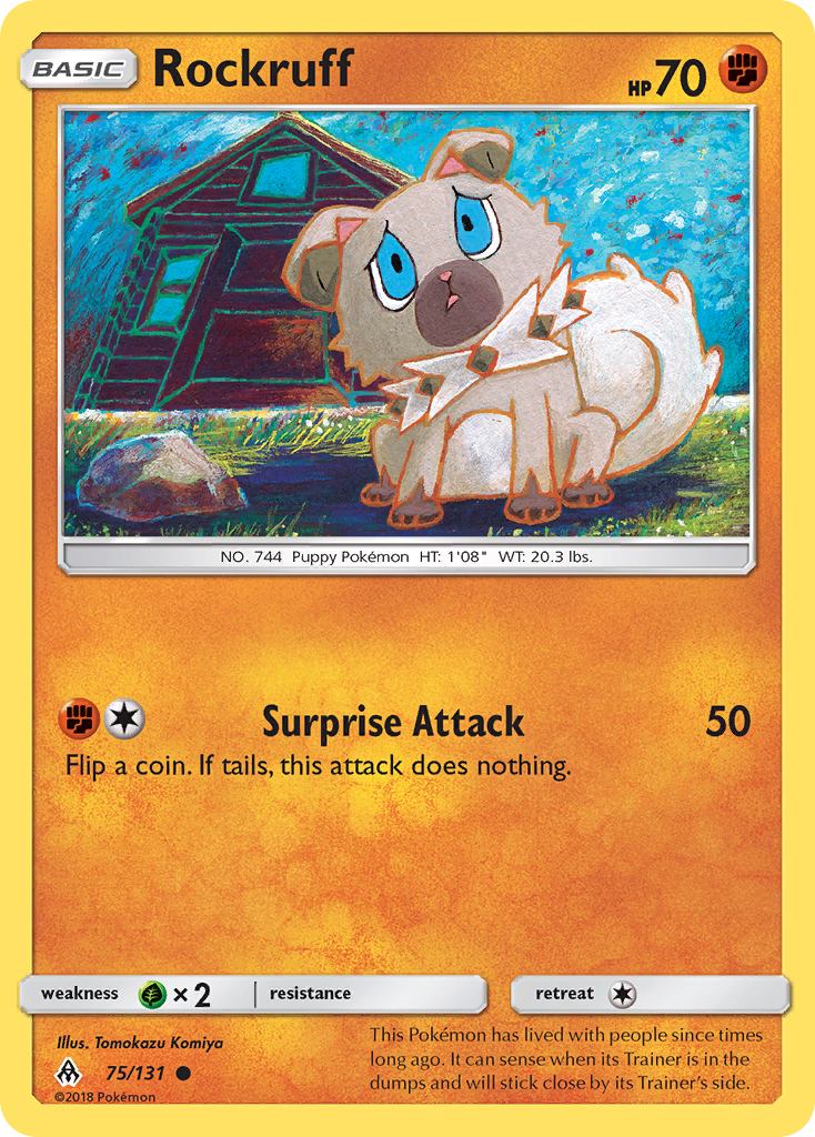 Rockruff 75/131 Common Forbidden Light NM/LP