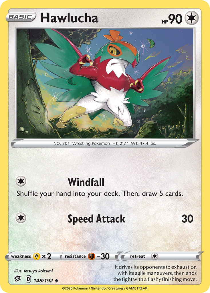 Hawlucha 148/192 Uncommon Reverse Holo Rebel Clash NM/LP