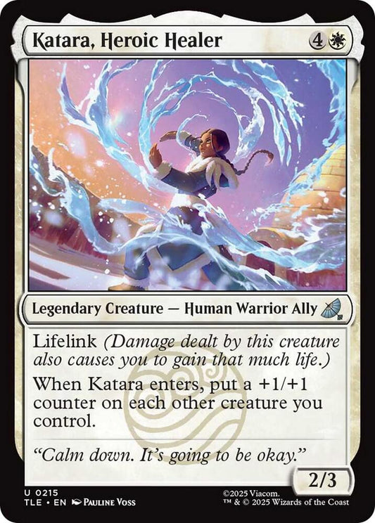 Katara, Heroic Healer (0215) 215 Foil Avatar: The Last Airbender: Eternal-Legal NM/M