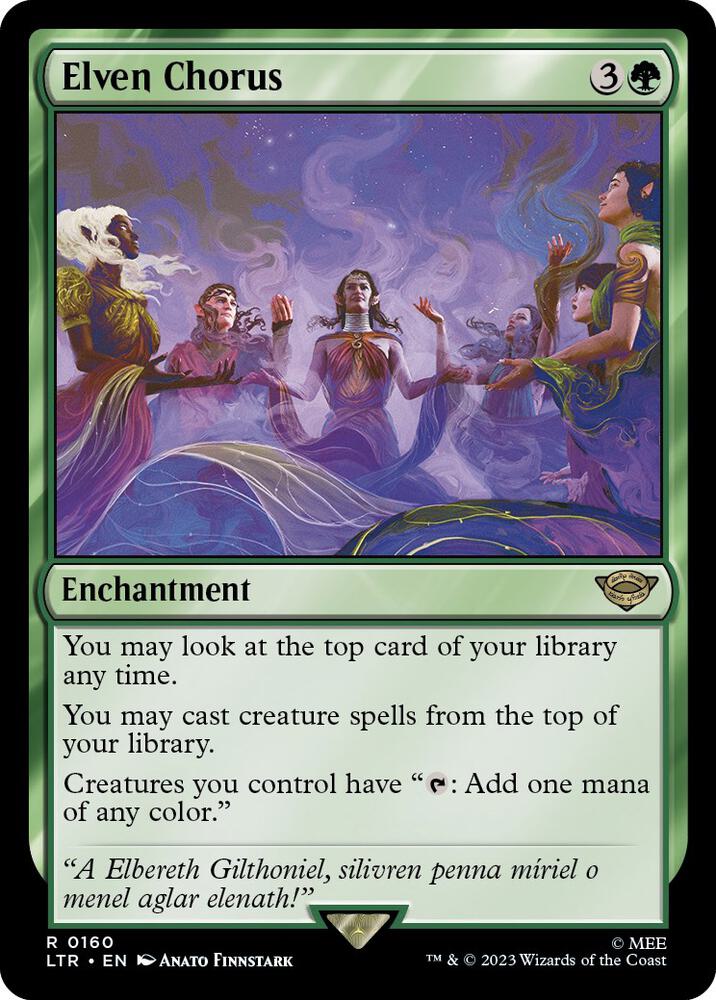 Elven Chorus 160 Foil Universes Beyond: The Lord of the Rings: Tales of Middle-earth NM/M