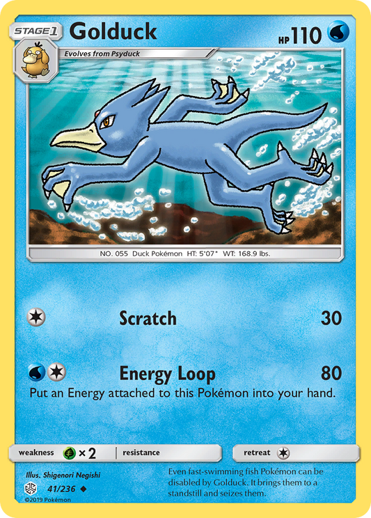Golduck 41/236 Uncommon Cosmic Eclipse NM/LP
