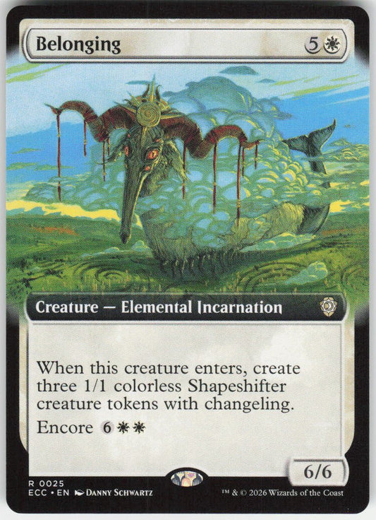 Belonging (Extended Art) R Commander: Lorwyn Eclipsed 25 NM