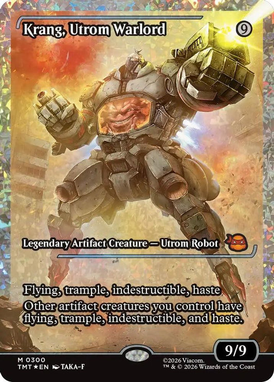 Krang, Utrom Warlord (Showcase) (Fracture Foil) 0300 Teenage Mutant Ninja Turtles Holofoil NM/M