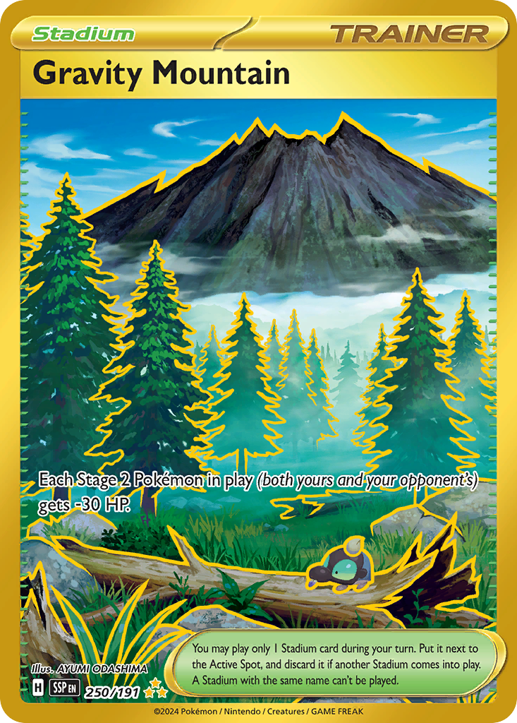 Gravity Mountain 250/191 Hyper Rare Surging Sparks NM/M