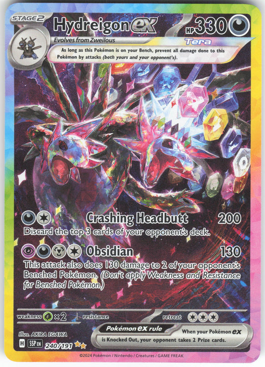 Hydreigon ex - Special Illustration Rare SV08: Surging Sparks 240/191 NM