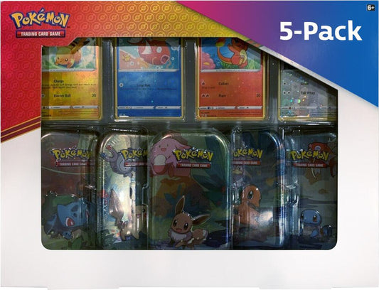 Pokemon Kanto Friends Mini Tins 5-Pack