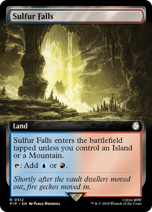 Sulfur Falls (Extended Art) 512 Foil Rare Universes Beyond: Fallout NM/M