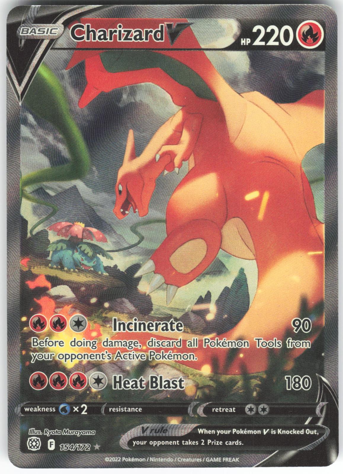 Charizard V 154/172 Ultra Rare Brilliant Stars LP