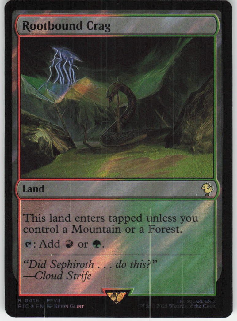 Rootbound Crag (Surge Foil) R Commander: FINAL FANTASY 416 NM